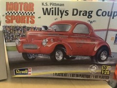 1 25 scale model parts Willys Drag Coupe Interior Rear Wall No Box