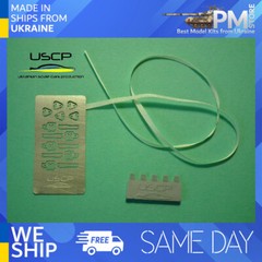 USCP 24A031 1/24 Road car Seatbelts PE set Beige Upgrade accessories kit