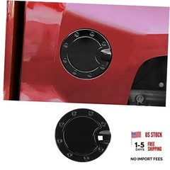 Gas Cap Cover Fuel Filler Door Gas Tank Cap Cover Accessories for 2014 Black