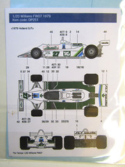 Decalpool 1/20 Williams FW07 Alan Jones Decal Sheet DP251 for Tamiya Kit