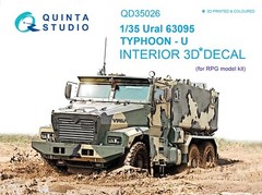QD35026 Quinta Studio 1:35 Ural 63095 TYPHOON-U Interior 3D Decal – RPG-model