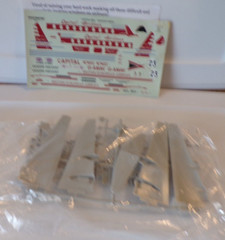 LOOK GLENCOE MODELS VICKERS VISCOUNT SCALE 1/96 MODEL KIT BOX