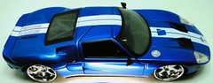 Ford GT40 Race Car Classic Custom Built Concept 18 Model 12 Carousel Blue 1:24