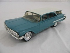 Hubley 1/25 Blue 1960 Chevrolet Nomad Station Wagon Dealer Promo Model Car