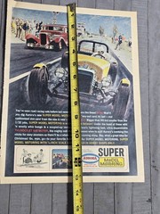 VINTAGE 1960s Car Racing Hotrod Drag Racing MODEL ADVERTISEMENT
