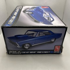 AMT 1966 Chevy Nova Pro Street 1/25 Scale Model Kit Open Box Complete Muscle Car