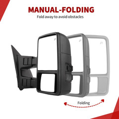 Towing Mirrors Compatible with 1999-2007 Ford F250 F350 F450 F550 Super Duty, 20
