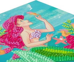 Craft Buddy Crystal Art CCK-DNY803 Ariel, 18x18cm Crystal Art Card, Multi