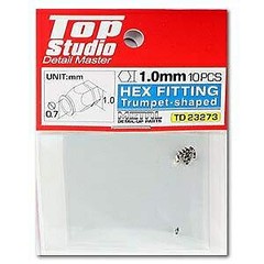 Top Studio Hex 1.0Mm Nut Fitting Metal Parts Trumpet10 Pieces Td23273