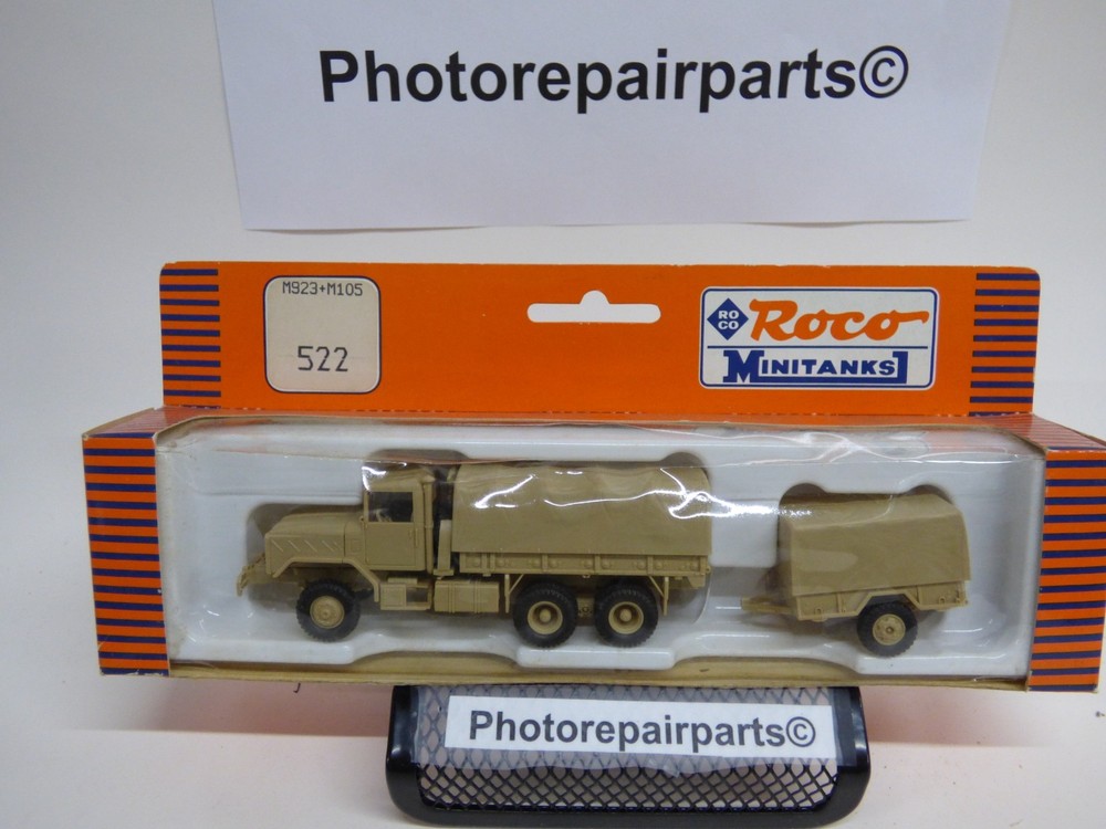 Roco / Herpa Minitanks Modern US M-923 Ton 6×6 Truck W/M105 Trailer Lot#7210©