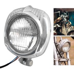 Vintage Polish Custom Harley Cafe Racer Bobber Chopper Motorcycle Headlight