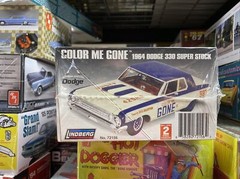 Lindberg 1:25 Color Me Gone 1964 Dodge 330 Super Stock Model Car Kit.