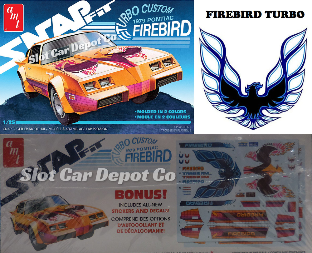 New ’79 Pontiac Firebird Turbo Custom Snap Model Kit Skill Level 1 AMT1211