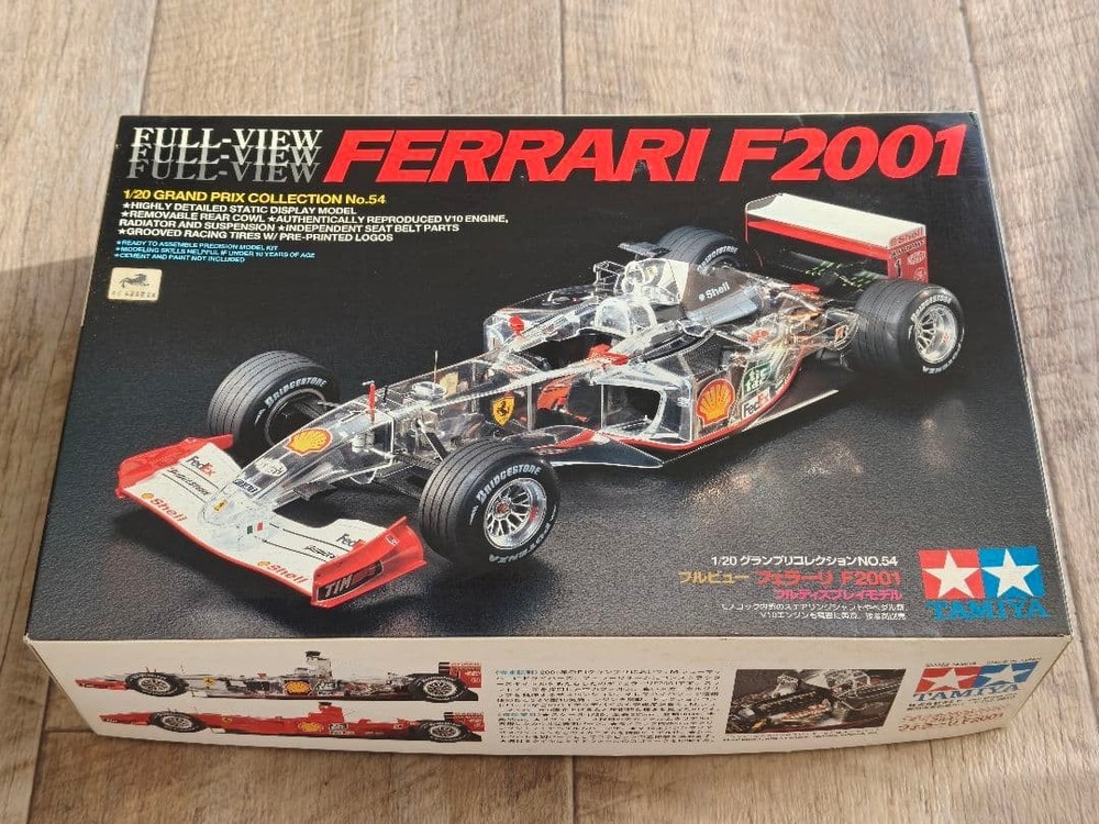 Tamiya 1/20 Ferrari F2001 Full View Model Kit Age 15+