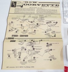 Vintage Original 1972 AMT Y732 “The All New Corvette” 1/25 Scale Customizing Kit