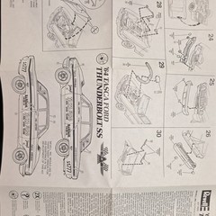 Revell 1:25 Tasca Ford Thunderbolt Hot Rod Model Kit Decals/Instructions 7450