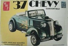 CHEVY 427 SUPERCHARGED ENGINE PARTS 37 CHEVY CONV – AMT T161 – MODEL CAR KIT LOT