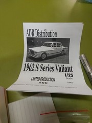Cavalier 1962 S Series Valiant 1/25 Scale Resin Limited Production 12/500
