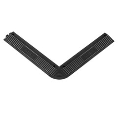 Transition Edge Kit, 11-Piece, Durable Straight Garage Floor Edging, Black