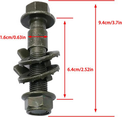 2Pcs 16Mm Adjustable Camber Correction Alignment Kit for Front Wheels Cam Bolts