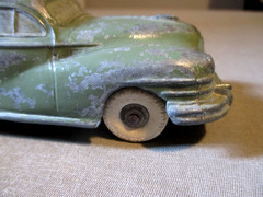 1948 CHRYSLER WINDSOR- METAL- DEALER PROMO MODEL TOY CAR- NATIONAL PRODUCTS-6.5″