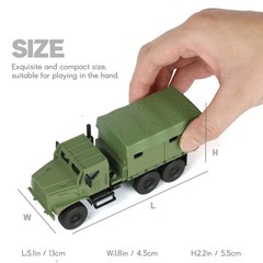Military truck MTVR MK23 1:64 tactical off-road vehicle, color forest green