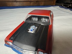 Vint 1980’s Plastic Model Kit 1970 Chevrolet Chevelle SS Built Revell Kit Maroon