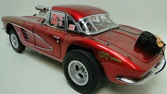 Dragster Race Car Corvette Chevy Chevrolet Built Model Racing Hot Rod Promo 55