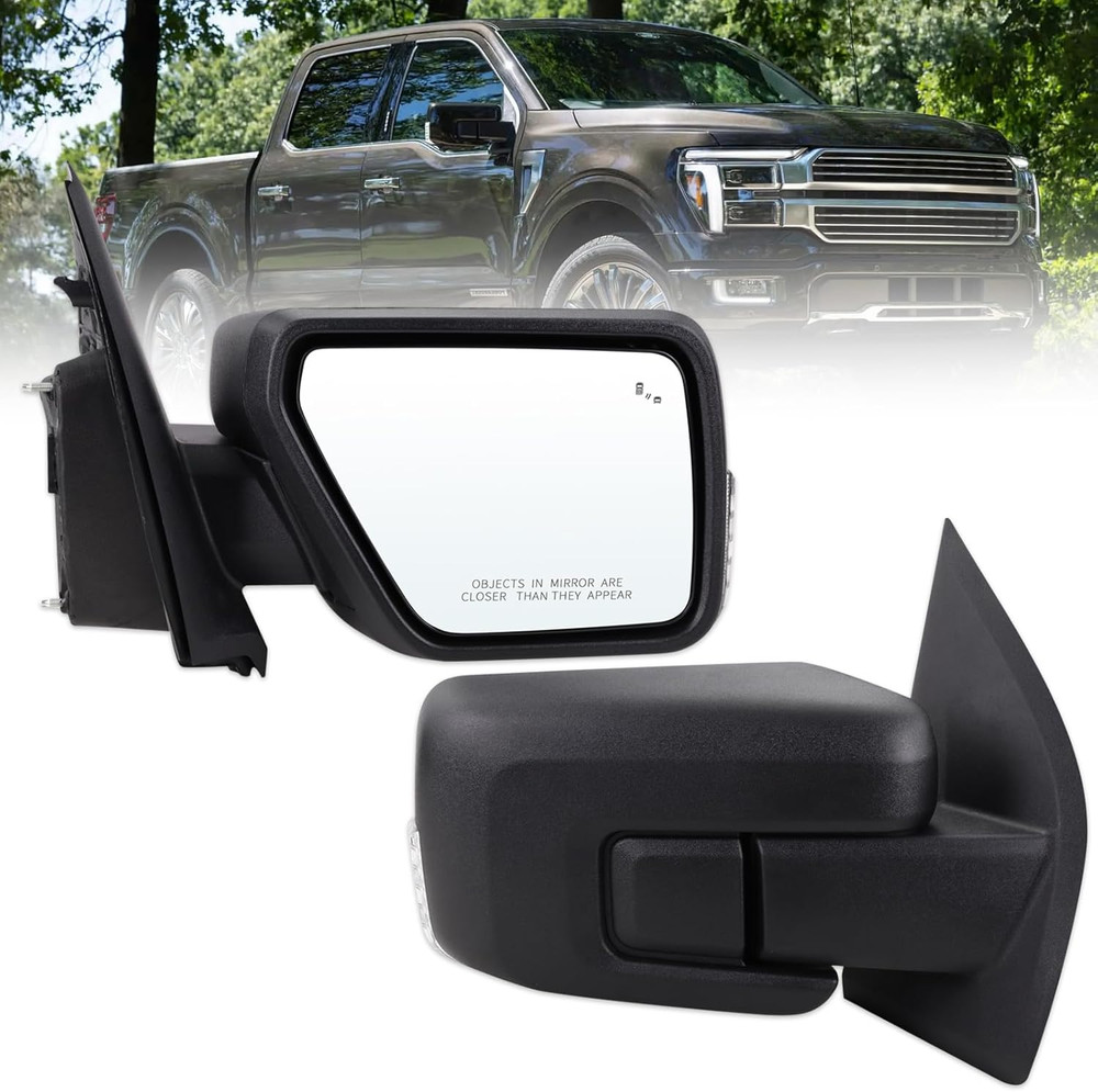 Right Passenger Side Door Mirror Compatible with 2021-2026 Ford F150 with Manual