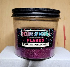 VINTAGE House of Kolor F-63 Mini Kameleon Violet Red Flake, Retired, Partial Jar