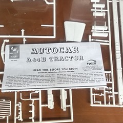 AMT Autocar A64B Tractor Truck Model Kit 1:25 Plastic Unassembled Not Painted