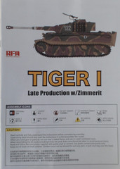 RYEFIELD RM5101 1/35 Tiger I w/ Zimmerit – includes interior turret detail