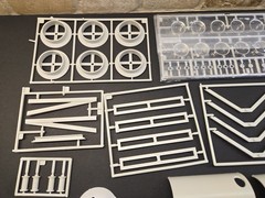 AMT/ERTL, Lowboy Trailer, Kit #6683, 1/25, Parts Complete, No Box or Decals.