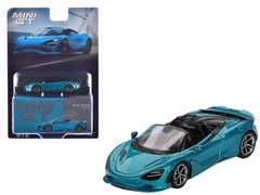 Mini GT MGT00812 1/64 McLaren 750S Spider Belize Blue Metallic