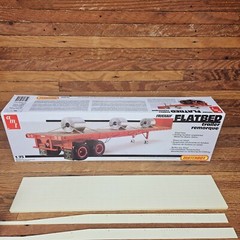 Amt Matchbox Fruehauf Flatbed Trailer 1/25 Scale Model Kit PK-6608 Unbuilt Open