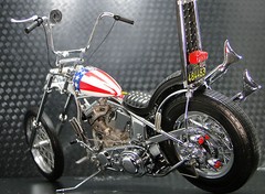 Easy Rider Harley Davidson Built Motorcycle Chopper Captain America Model