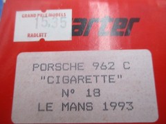 🔥 STARTER Porsche 962 C Cigarette #18 LeMANS 1993 race car 1:43 RESIN KIT