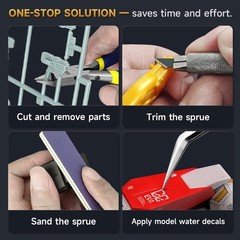 14 PCS Model Tools Kit for Beginners – Professional Craft Set for Gundam & Minia
