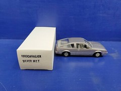  1983 CHEVY CAVALIER FASTBACK 1/25 MODEL PROMO SILVER METALLIC NEW