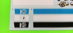 Decal Sheet 1970 Dodge Coronet Super Bee 1/25 MPC Blue Black Green White Stripes