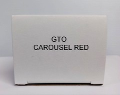 1971 Pontiac GTO Carousel red (orange) Promo Model Box Replica NO CAR