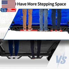6 Inch Running Boards Compatible with 2019-2025 Chevy Silverado/Gmc Sierra 1500