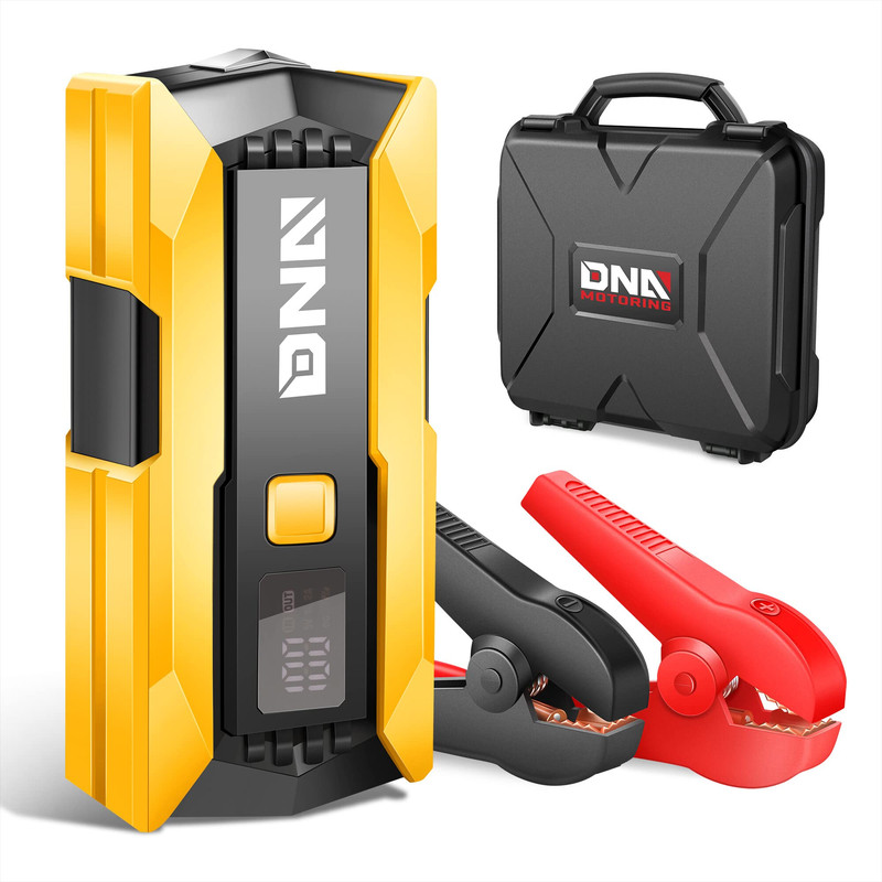 Dna Motoring 12V 2000A Peak Multi-Function Portable Car Battery Jump Starter