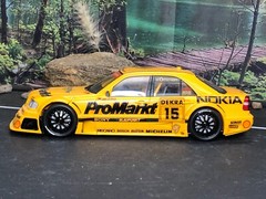 Pre-built AS-IS Unbranded Plastic Model Kit MERCEDES-BENZ AMG PROMARKT Yellow