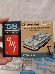 George Barris 1958 Chevrolet Impala AMT 1:25 Model Car Kit 2758 Vintage ~ Trophy