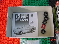 VINTAGE 1957 1960 CORVETTE MODEL KIT LOT AMT REVELL HIGHWAY SCENES
