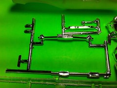 57 1957 Chevy Bel Air AMT 1/25 Hood Body Glass Chrome Bumper Grille Tail Light