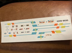 Decals for the AMT ERTL 1969 FORD TALLADEGA 1/25 MODEL 6889-9030 VGC