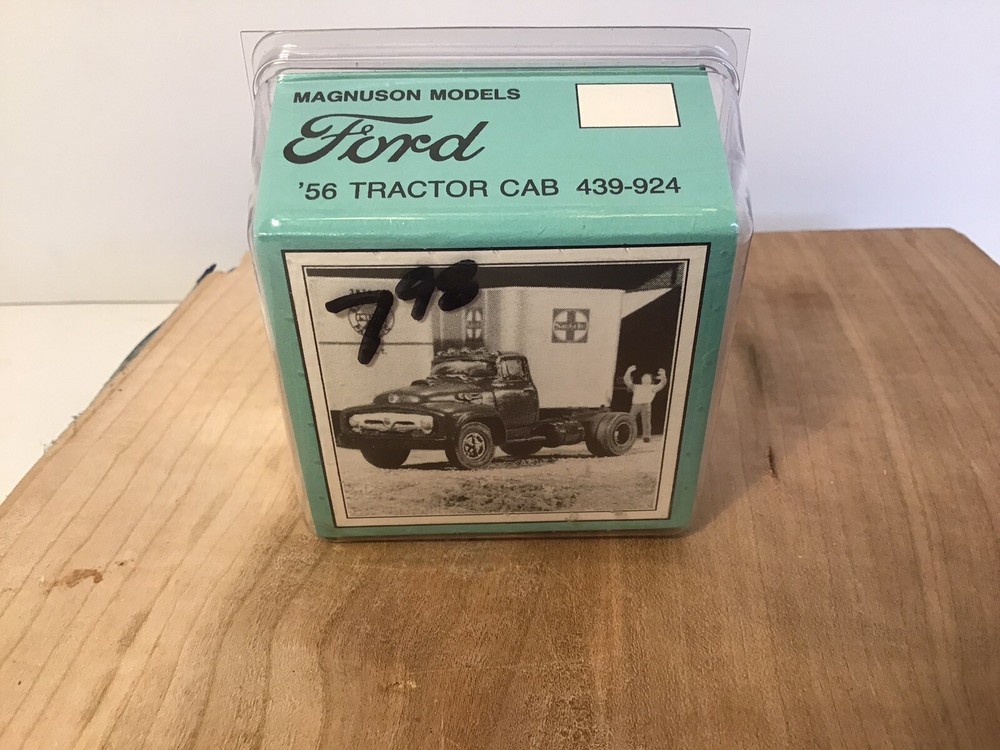 HO Scale, Magnuson Models #439-924. Ford 1956 Tractor Cab builds 2 trucks