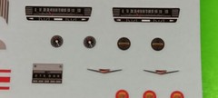 1959 Cadillac Ambulance 1/25 AMT Decal Sheet Dash Cluster Gauges City Of Troy MI